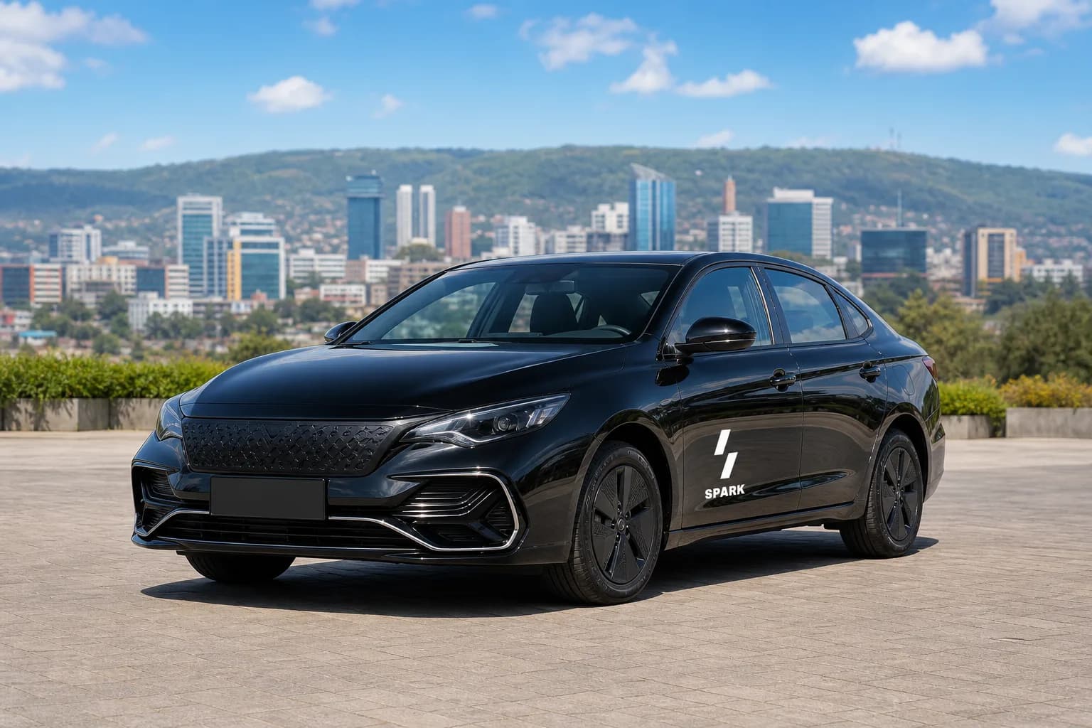 Spark electric saloon in Kigali